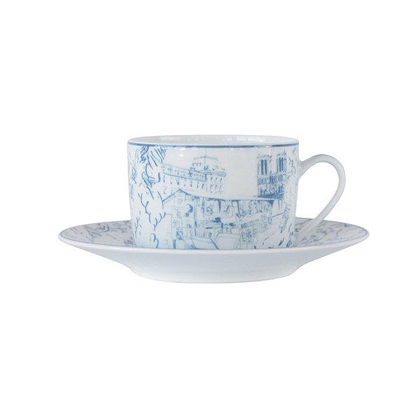 1980 91 Чайная чашка с блюдцем Tout Paris 150 мл, BERNARDAUD (2).jpg